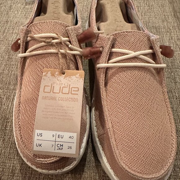 HEY DUDE WENDY KNIT 2 PINK SALT 9 - Picture 1 of 5